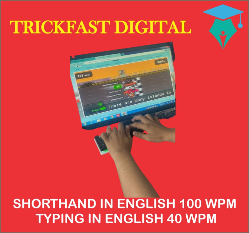 SHORTHAND IN ENGLISH 100 WPM TYPING IN ENGLISH 40 WPM