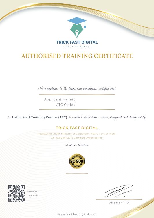 AUTHORISE TRAINING CENTRE CERTIFICATE